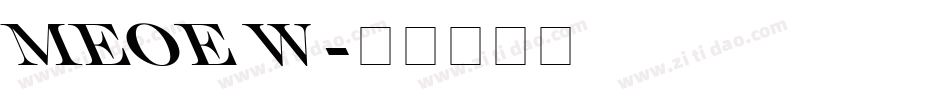 MEngraversOldEnglish Wd字体转换